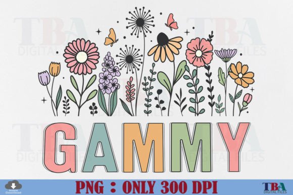 Download Gammy PNG Sublimation Mothers Day Floral - Mothers Collection